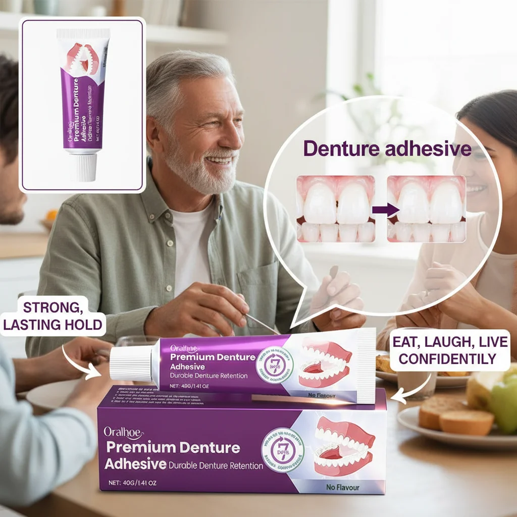 Thermoplastic Denture-Adhesive Waterproof Lasting Super Hold Denture-Adhesive Cream For Upper Lower Or Partials For Men Women
Thermoplastic Denture-Adhesive Waterproof Lasting Super Hold Denture-Adhesive Cream For Upper Lower Or Partials For Men Women