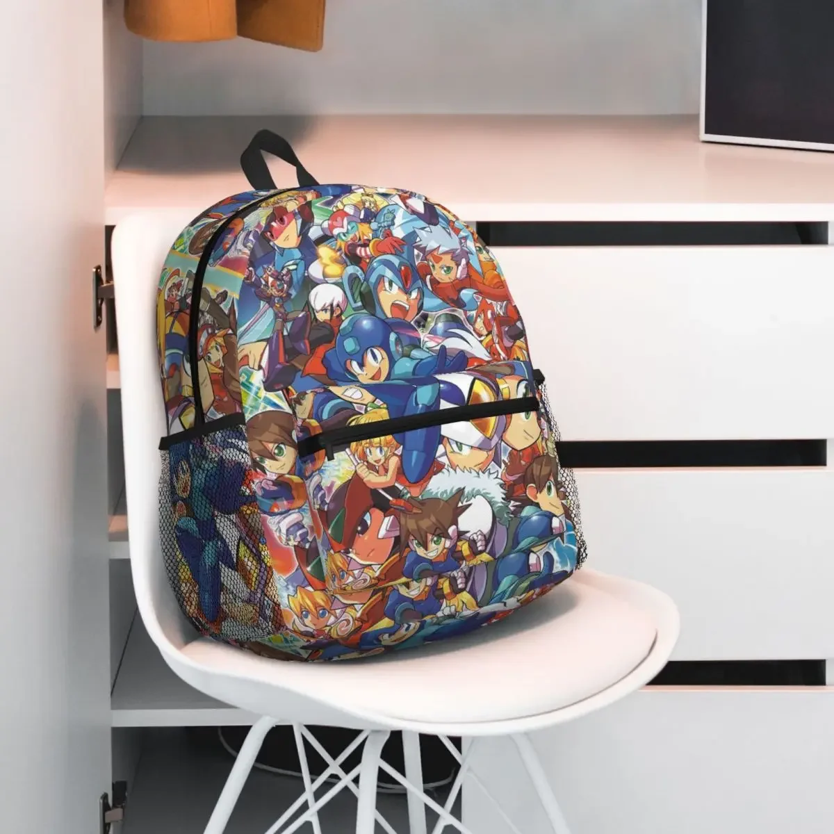 Megaman Video Game Mega Man Student Backpack School Bag Hiking Travel Daypack for Men Women Fashion Bookbag Shoulder Bags
Megaman Video Game Mega Man Student Backpack School Bag Hiking Travel Daypack for Men Women Fashion Bookbag Shoulder Bags