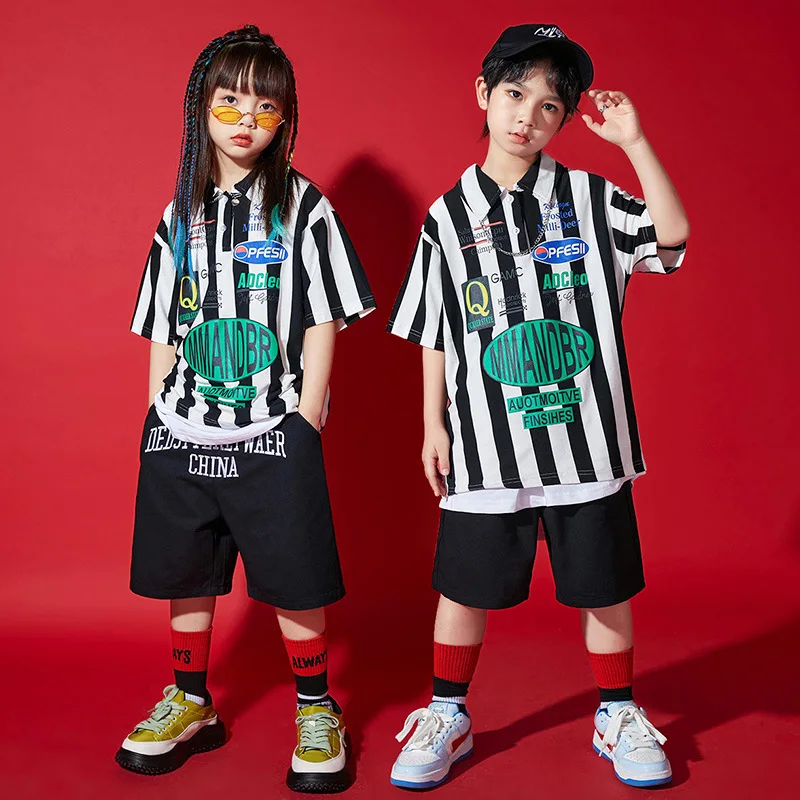 Hip Hop Children Fashion Clothing Hip Hop Summer Loose T-shirt Hiphop Boys Fashion Brand Children's Polo Shirt Girls Performance
Hip Hop Children Fashion Clothing Hip Hop Summer Loose T-shirt Hiphop Boys Fashion Brand Children's Polo Shirt Girls Performance