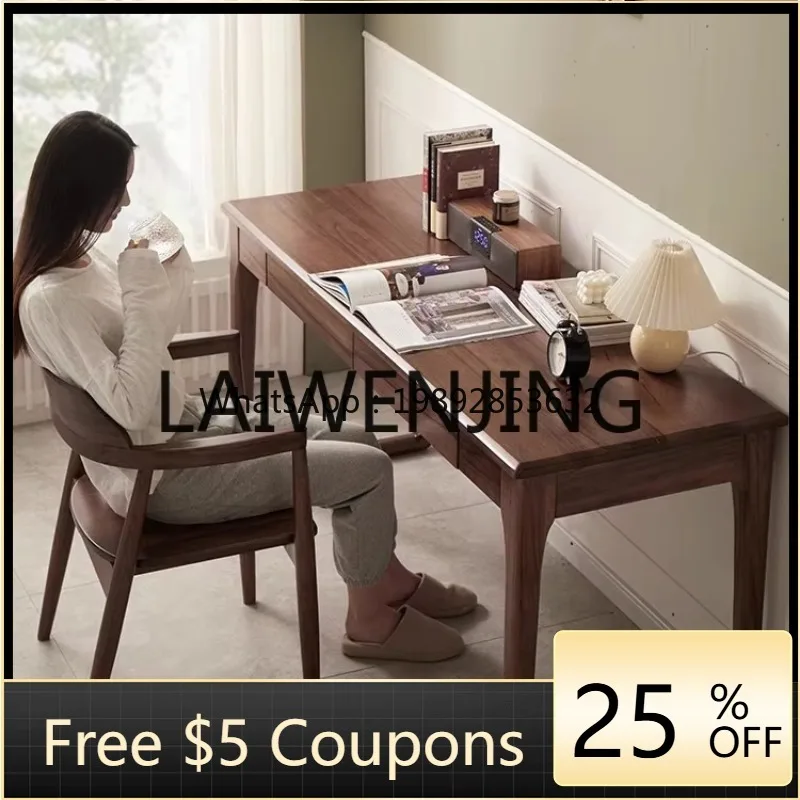 9 Nordic Black Walnut Solid Wood Desk Bedroom Computer Study Table
9 Nordic Black Walnut Solid Wood Desk Bedroom Computer Study Table