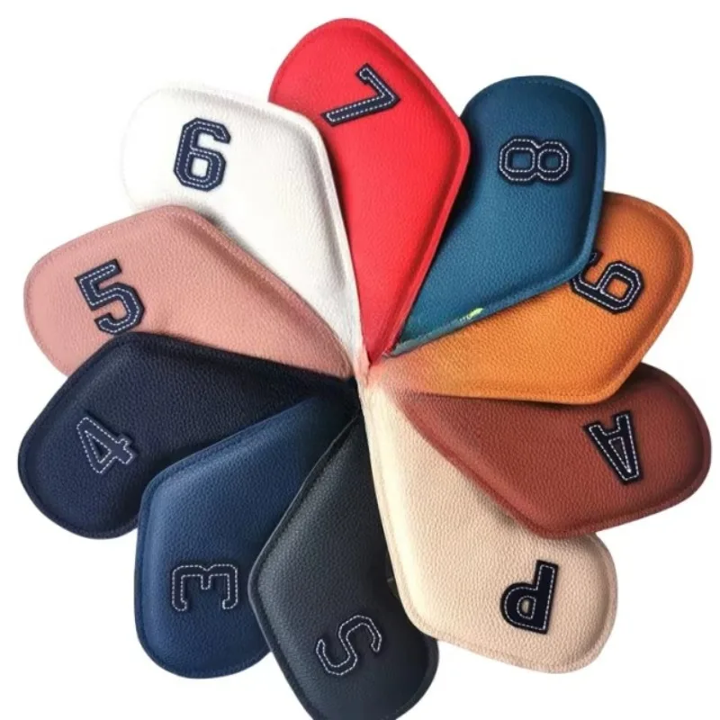 High quality golf iron cap cover for golf sand rod cover digital PU club head cover
High quality golf iron cap cover for golf sand rod cover digital PU club head cover