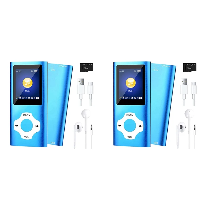 Лидер продаж, 2x MP3-плеер с Bluetooth 5.0, портативный Hi-Fi музыкальный плеер/видео/просмотр фото/плеер для электронных книг для детей (синий)
Лидер продаж, 2x MP3-плеер с Bluetooth 5.0, портативный Hi-Fi музыкальный плеер/видео/просмотр фото/плеер для электронных книг для детей (синий)