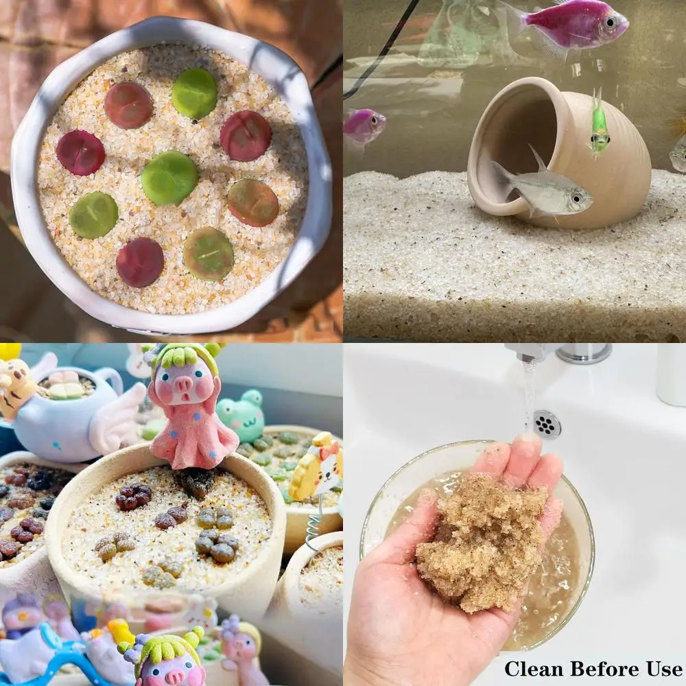 Aquarium Sand, 20lbs Beige Fish Tank Sand, Aquarium Gravel Substrate for Aquascaping, Vivariums, Terrariums, Plants and Crafts
Aquarium Sand, 20lbs Beige Fish Tank Sand, Aquarium Gravel Substrate for Aquascaping, Vivariums, Terrariums, Plants and Crafts