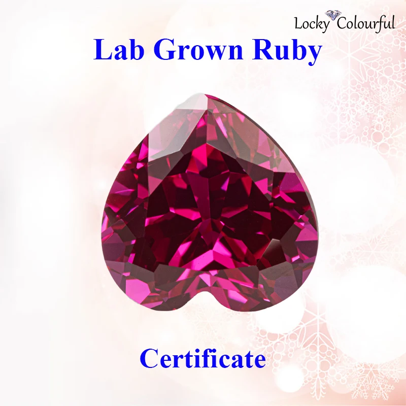 Lab Grown Ruby Heart Shape Wholesale Rubellite Color Charms Selectable AGL Certificate Beads for Diy Jewelry Making Materials
Lab Grown Ruby Heart Shape Wholesale Rubellite Color Charms Selectable AGL Certificate Beads for Diy Jewelry Making Materials