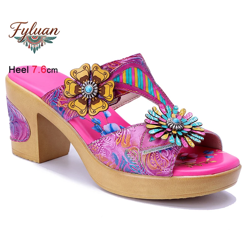 2026 Summer Retro Purple Pink Women's Slippers Thick Heels 7.6cm Round Toe Three-dimensional Flowers Sliders Ladies Pumps Shoes
2026 Summer Retro Purple Pink Women's Slippers Thick Heels 7.6cm Round Toe Three-dimensional Flowers Sliders Ladies Pumps Shoes