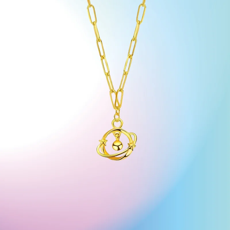new 9999 Real Gold 24K Hot Fashion Happy Planet Roaming Female Gentle Cute Collarbone Gold Set Chain 
new 9999 Real Gold 24K Hot Fashion Happy Planet Roaming Female Gentle Cute Collarbone Gold Set Chain