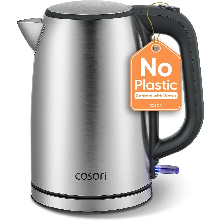 Electric Kettle Stainless Steel Tea Kettle 1.7L 1500W Plastic-free Inner Lid Filter Spout Easy to Clean Automatic Shut Off Boil
Electric Kettle Stainless Steel Tea Kettle 1.7L 1500W Plastic-free Inner Lid Filter Spout Easy to Clean Automatic Shut Off Boil