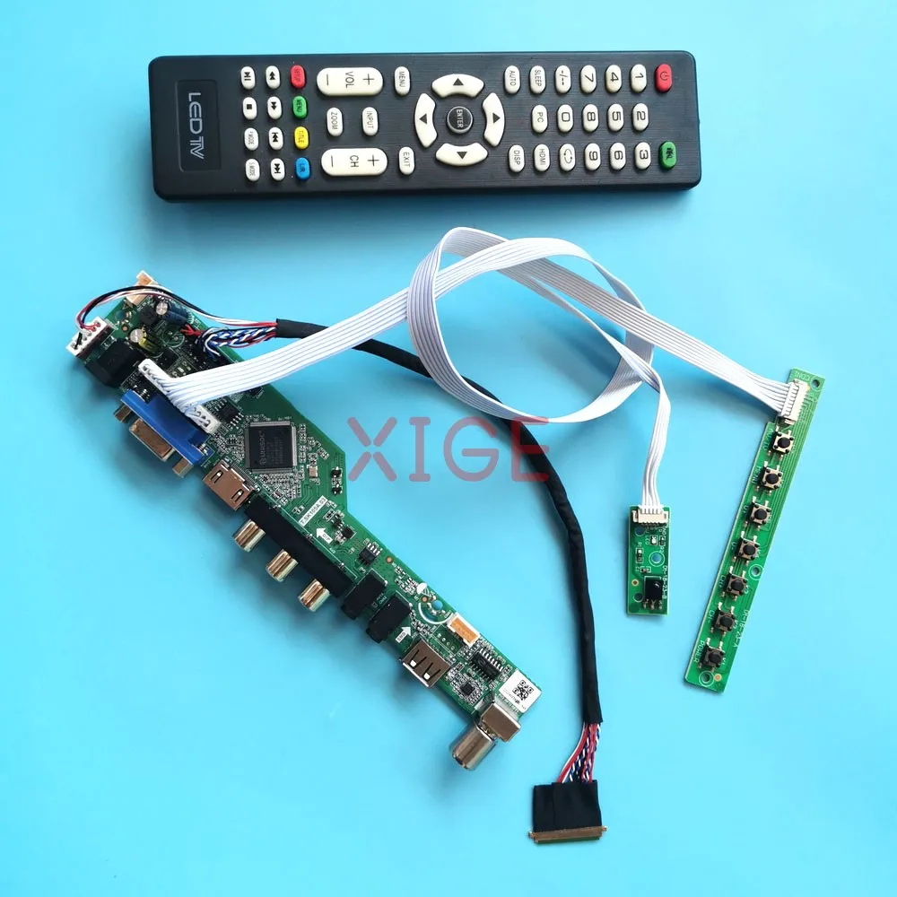 DIY Kit Controller Driver Board For LP140WD2-TLB1/TLD2/TLG1/TLHA 1600x900 14" TV Analog LVDS 40Pin Laptop Matrix USB+AV+VGA+HDMI
DIY Kit Controller Driver Board For LP140WD2-TLB1/TLD2/TLG1/TLHA 1600x900 14" TV Analog LVDS 40Pin Laptop Matrix USB+AV+VGA+HDMI