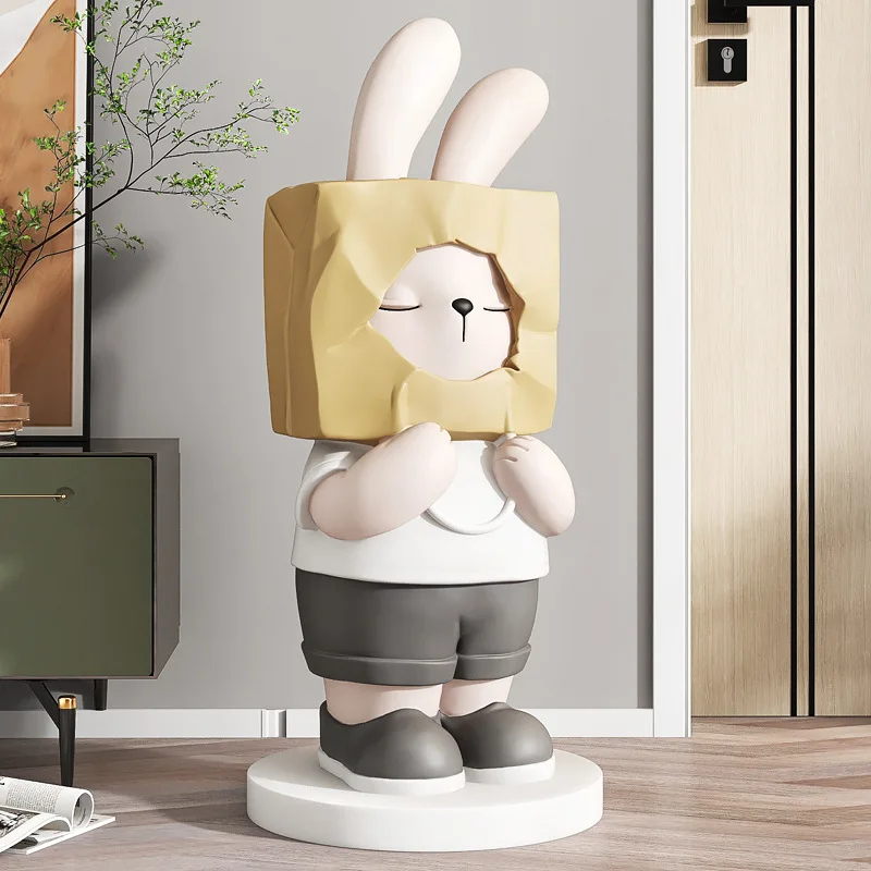 Net Red Cartoon Rabbit Housewarming Decoration Modern Home Simple TV Cabinet Large Floor Creative Decorations 
Net Red Cartoon Rabbit Housewarming Decoration Modern Home Simple TV Cabinet Large Floor Creative Decorations