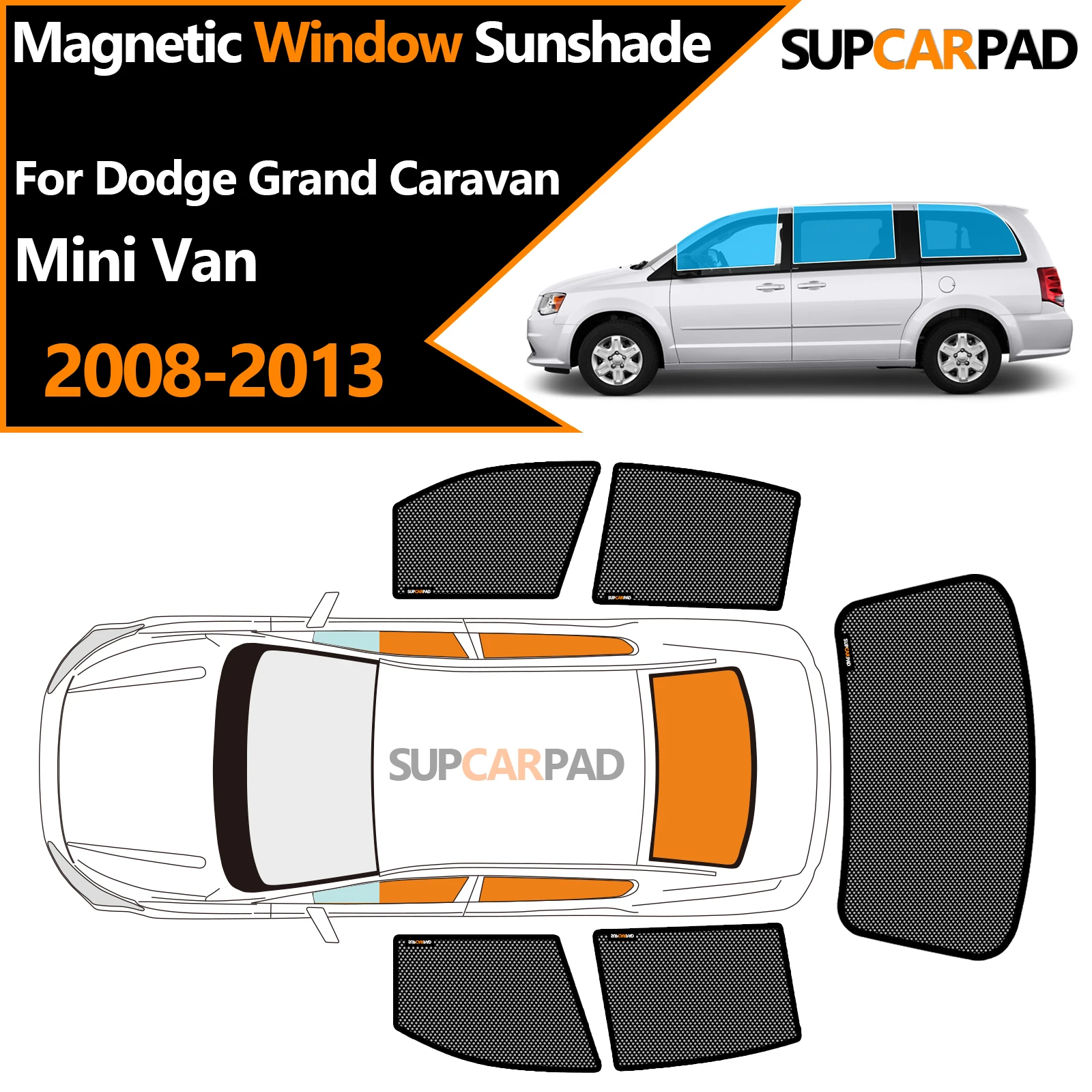 Custom Car Window Sunshade For Dodge Grand Caravan Mini Van 2008-2013 Magnetic Curtain Mesh Front Windshield Frame Curtain
Custom Car Window Sunshade For Dodge Grand Caravan Mini Van 2008-2013 Magnetic Curtain Mesh Front Windshield Frame Curtain