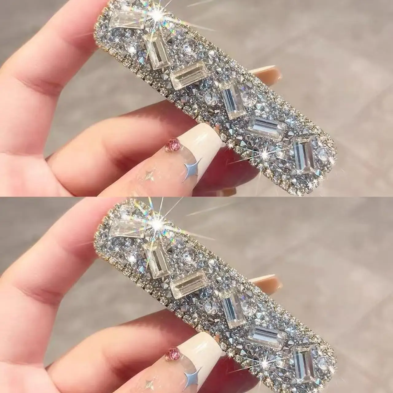 Fashion Heavy Industry High-end Water Diamond Womens Versatile Side Clip Bangs Temperament Retro Broken Hair Clip All Year Round
Fashion Heavy Industry High-end Water Diamond Womens Versatile Side Clip Bangs Temperament Retro Broken Hair Clip All Year Round