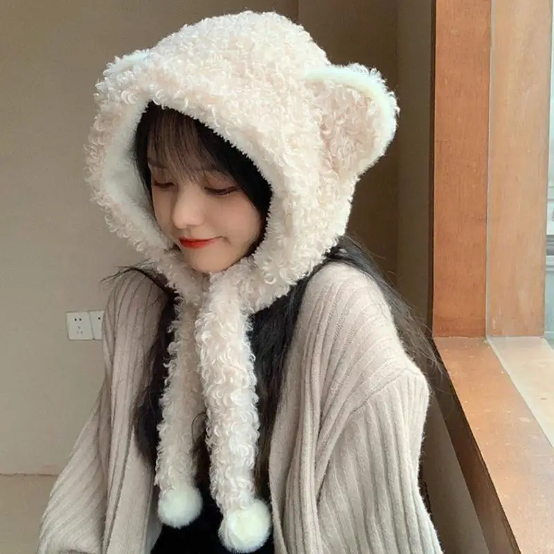 Sweet Windproof Cartoon Bear/ Rabbit Ears Hat leifeng Hat with Scarf Female
Sweet Windproof Cartoon Bear/ Rabbit Ears Hat leifeng Hat with Scarf Female