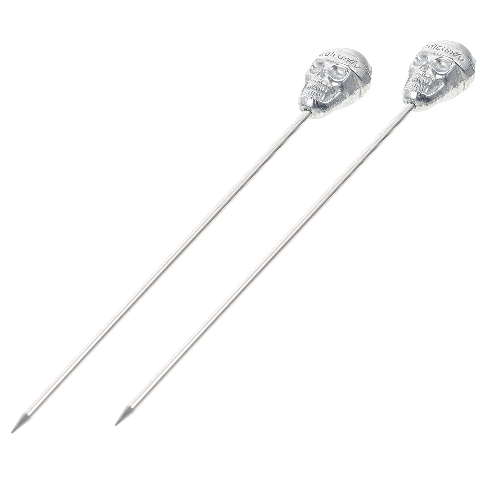 2pcs Skull Head Fruit Picks Stainless Steel Portable Cocktail Picks Party Accessories Household Decorative Bar Tools Dessert
2pcs Skull Head Fruit Picks Stainless Steel Portable Cocktail Picks Party Accessories Household Decorative Bar Tools Dessert