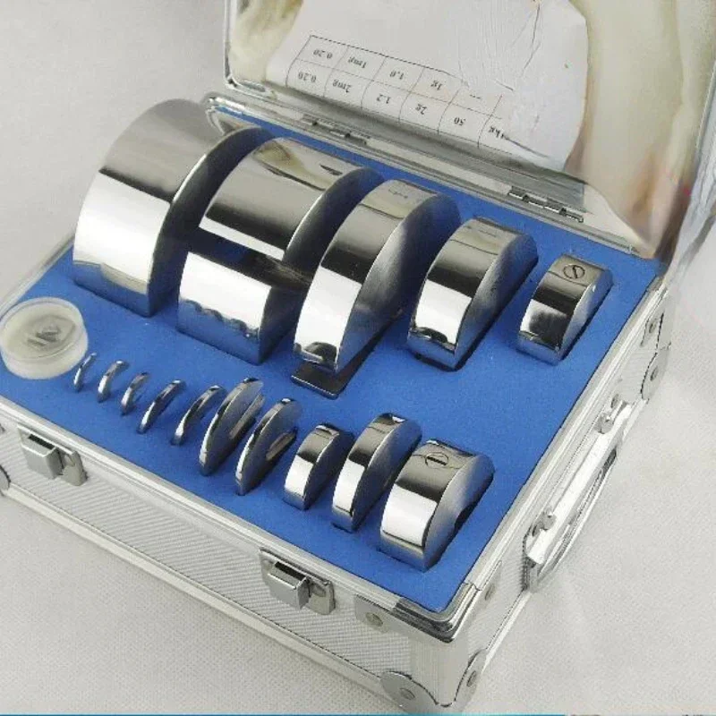 M1 Grade 19 pcs 100mg-2kg Stainless Steel Digital Scale Type C calibration Weights set With Calibration check , precision Packe
M1 Grade 19 pcs 100mg-2kg Stainless Steel Digital Scale Type C calibration Weights set With Calibration check , precision Packe