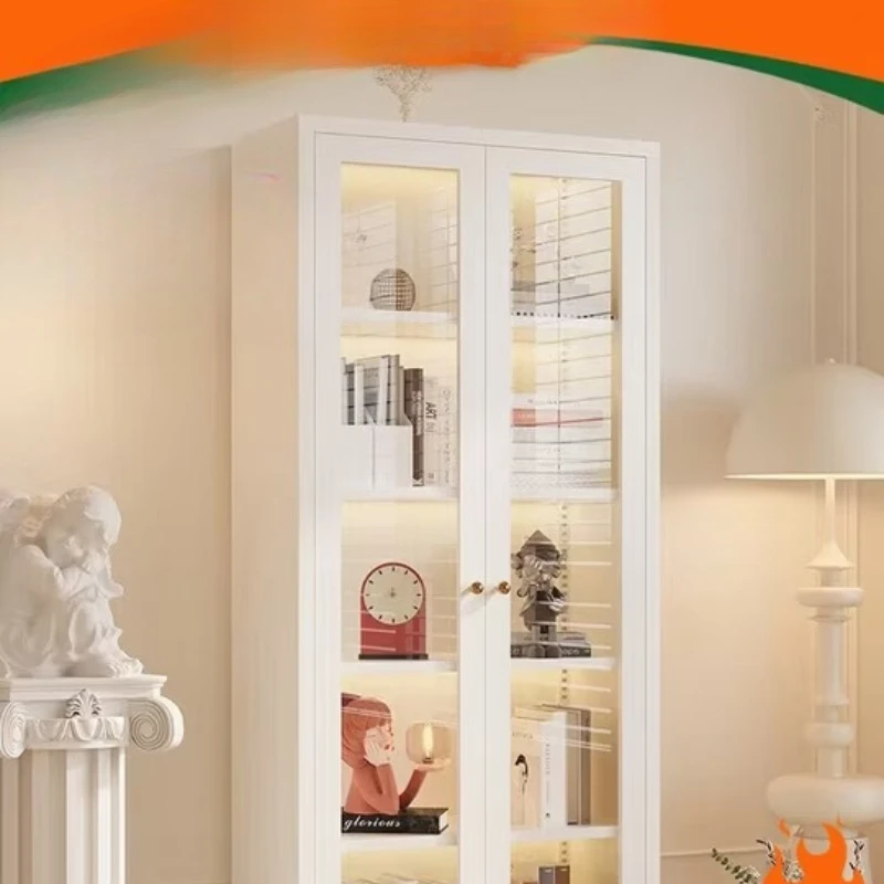 Glass door dust-proof bookshelf, storage cabinet, wrought iron locker
Glass door dust-proof bookshelf, storage cabinet, wrought iron locker