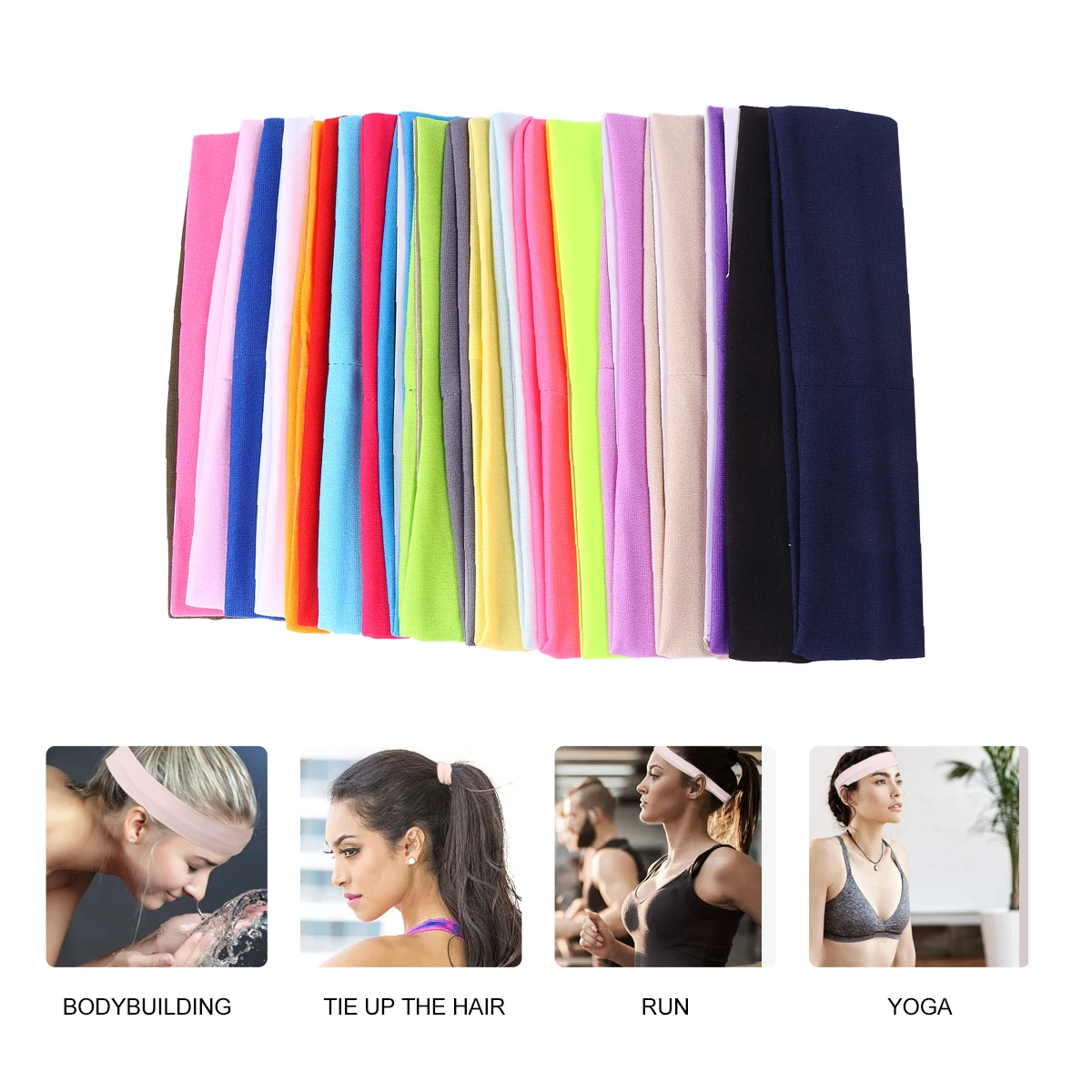 22pcs Sports Headband Hair Band For Women Men Running Yoga Elastic Sweatband Face Exercise Party Bandana Headwrap Creative Hair 
22pcs Sports Headband Hair Band For Women Men Running Yoga Elastic Sweatband Face Exercise Party Bandana Headwrap Creative Hair