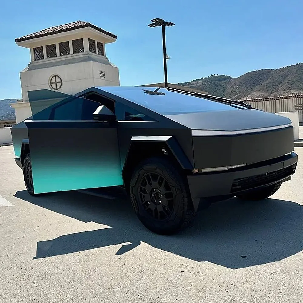 For Tesla Cybertruck 2024-2026 Pre-cut PPF PET Paint Protection Film Color Changing Film DIY Black Green Gradient Anti-Scratch
For Tesla Cybertruck 2024-2026 Pre-cut PPF PET Paint Protection Film Color Changing Film DIY Black Green Gradient Anti-Scratch