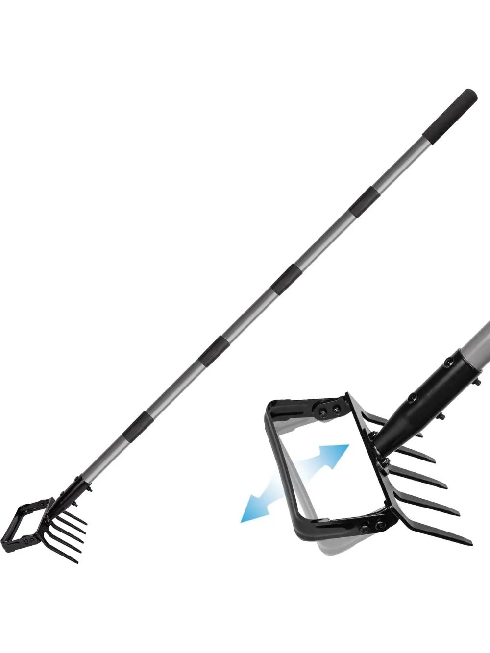 Мотыга со стременами Suchtale 2-в-1 и грабли с 5 зубьями — регулируемая ручка 37–82 дюйма для прополки и выращивания почвы
Мотыга со стременами Suchtale 2-в-1 и грабли с 5 зубьями — регулируемая ручка 37–82 дюйма для прополки и выращивания почвы