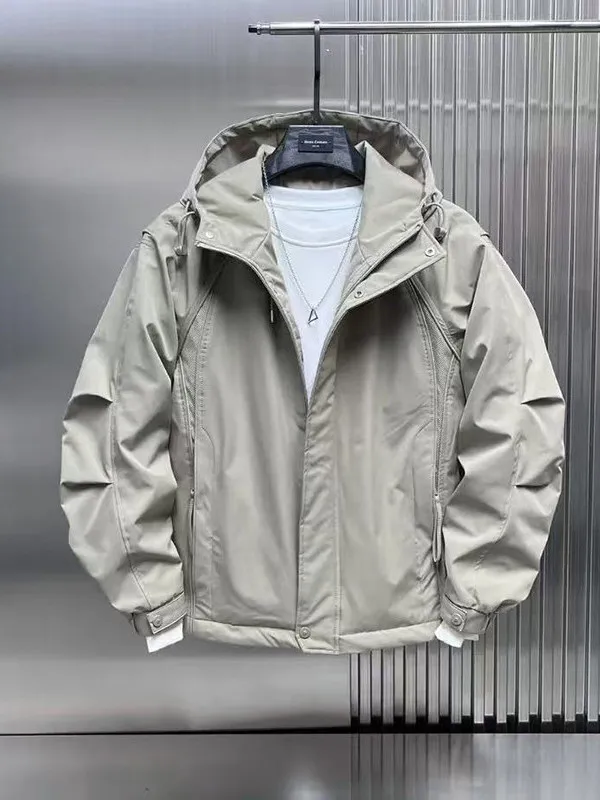 Зима 2025 г., мужская теплая уличная куртка, тонкая хлопковая рабочая одежда с капюшоном, универсальная куртка из двух хлопка, верхняя часть тела
Зима 2025 г., мужская теплая уличная куртка, тонкая хлопковая рабочая одежда с капюшоном, универсальная куртка из двух хлопка, верхняя часть тела