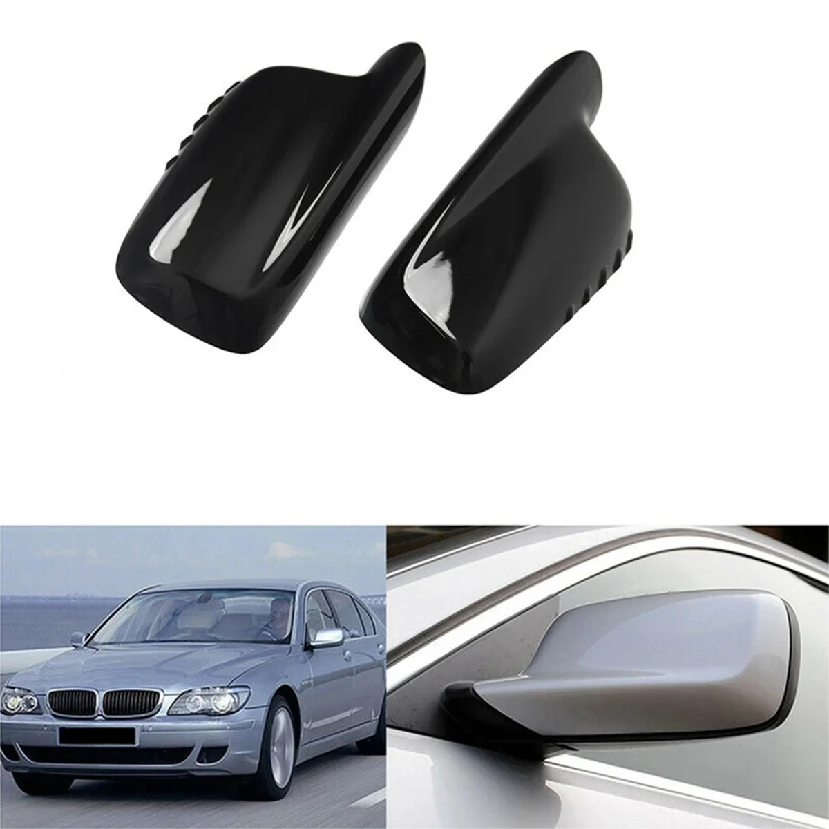 Durable 1Pair Car Rearview Mirror Covers Trim Caps for BMW Glossy Black
Durable 1Pair Car Rearview Mirror Covers Trim Caps for BMW Glossy Black