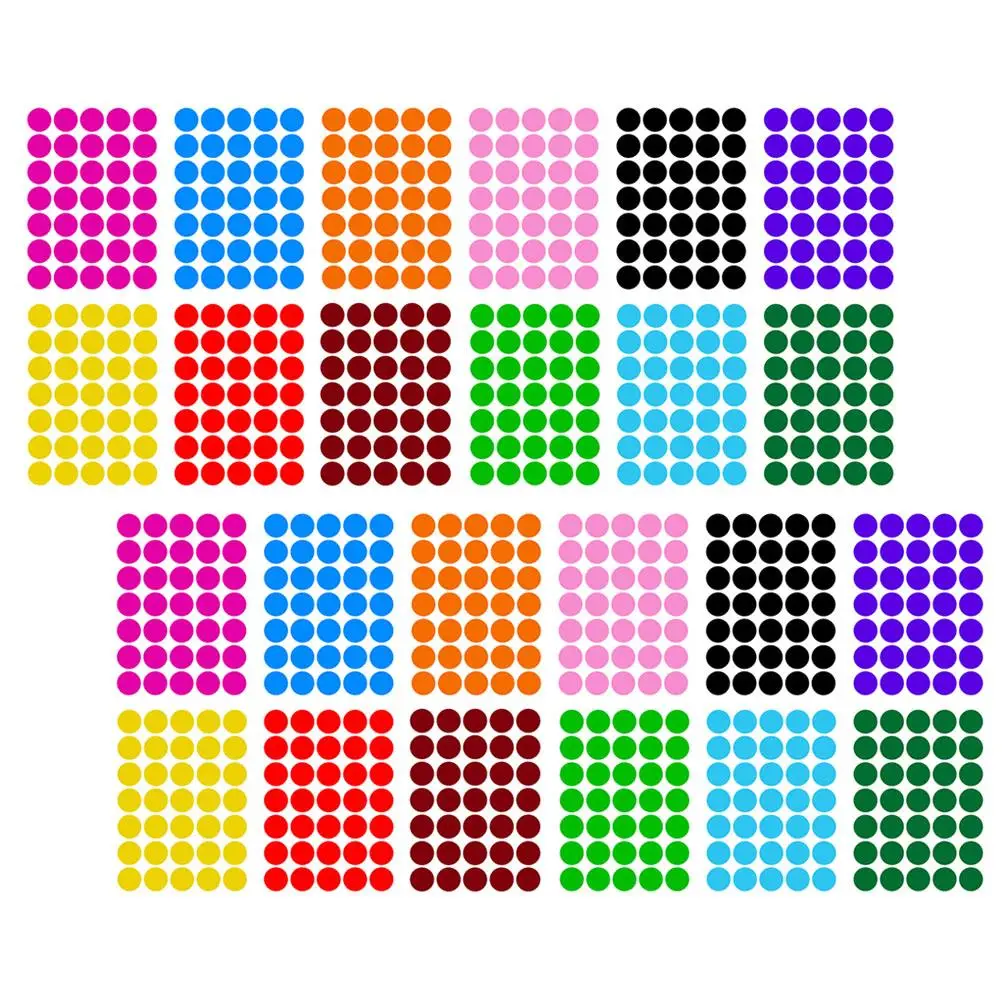 420 Pcs Colorful Dot Stickers Circular Labels Self Adhesive Sealing Gift Tags Month Markers Storage ganization
420 Pcs Colorful Dot Stickers Circular Labels Self Adhesive Sealing Gift Tags Month Markers Storage ganization