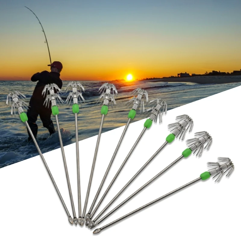 5Pcs Umbrellas Hook Glowing Squid Hook Saltwater Luminous Fishing Squid Baits E56D
5Pcs Umbrellas Hook Glowing Squid Hook Saltwater Luminous Fishing Squid Baits E56D