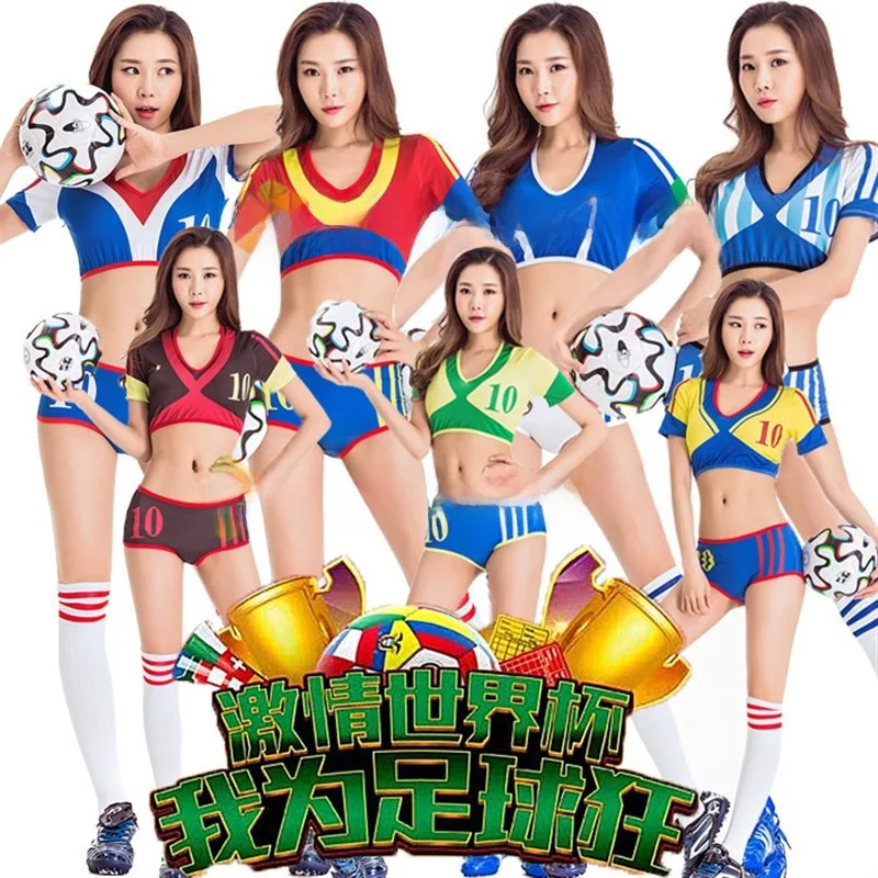 Women's Football Babes Uniform Cheerleading Costume Halloween Performance Clothing Polyester Material Stage Costume
Women's Football Babes Uniform Cheerleading Costume Halloween Performance Clothing Polyester Material Stage Costume