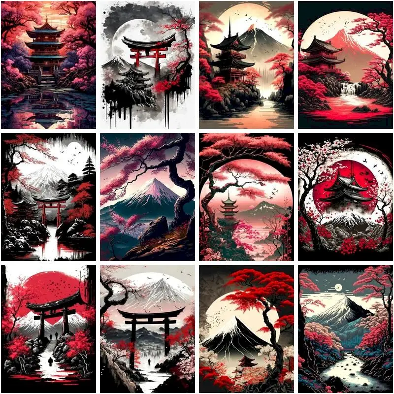 CHENISTORY Picture By Number Red and Black Scenery Kits DIY Unique Gift Painting By Number On Canvas Children's Room Decor
CHENISTORY Picture By Number Red and Black Scenery Kits DIY Unique Gift Painting By Number On Canvas Children's Room Decor
