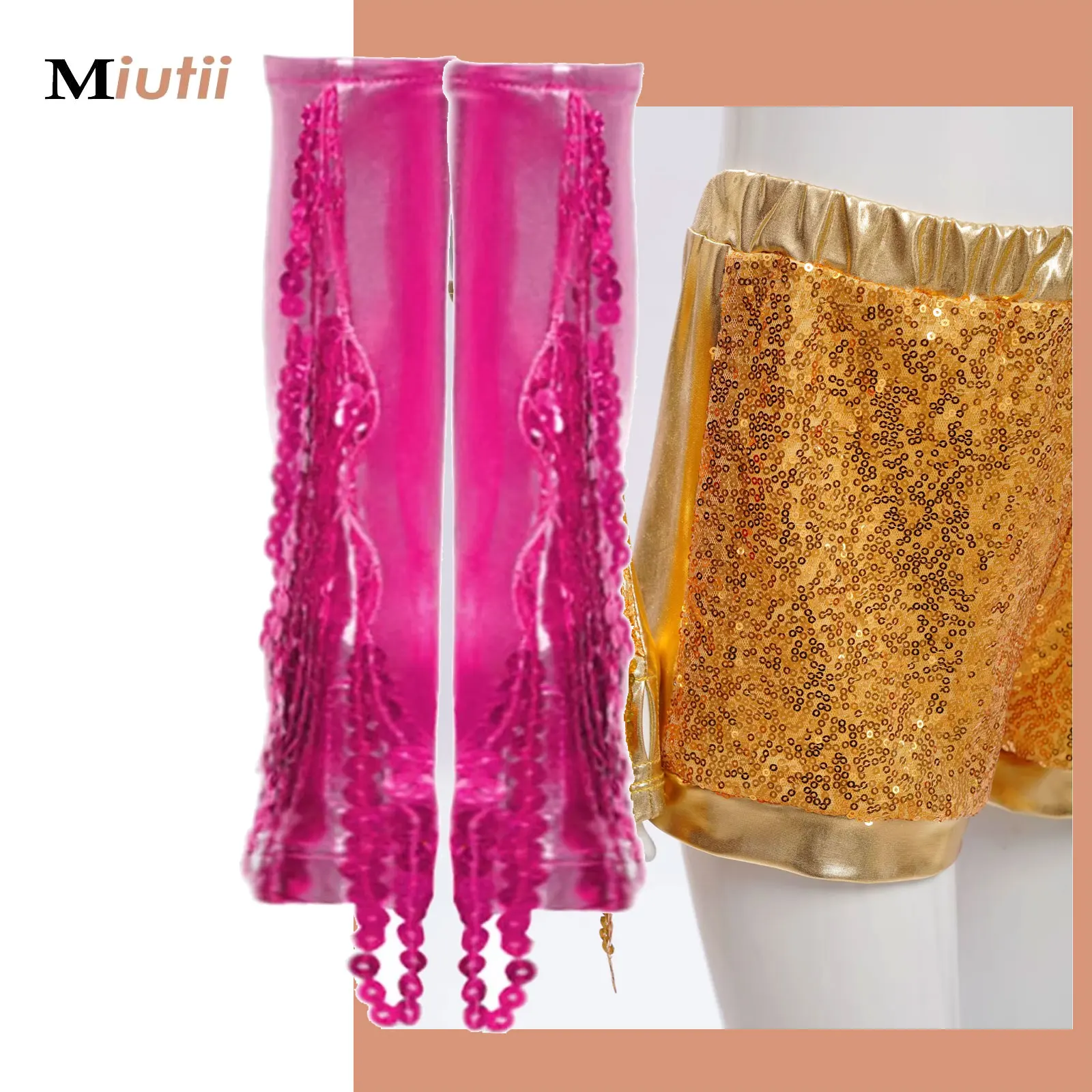 1 Pair Kids Girls Jazz Dance Gloves Modern Latin Stage Performance Costume Accessories Glitter Sequin Tassels Metallic Mittens
1 Pair Kids Girls Jazz Dance Gloves Modern Latin Stage Performance Costume Accessories Glitter Sequin Tassels Metallic Mittens