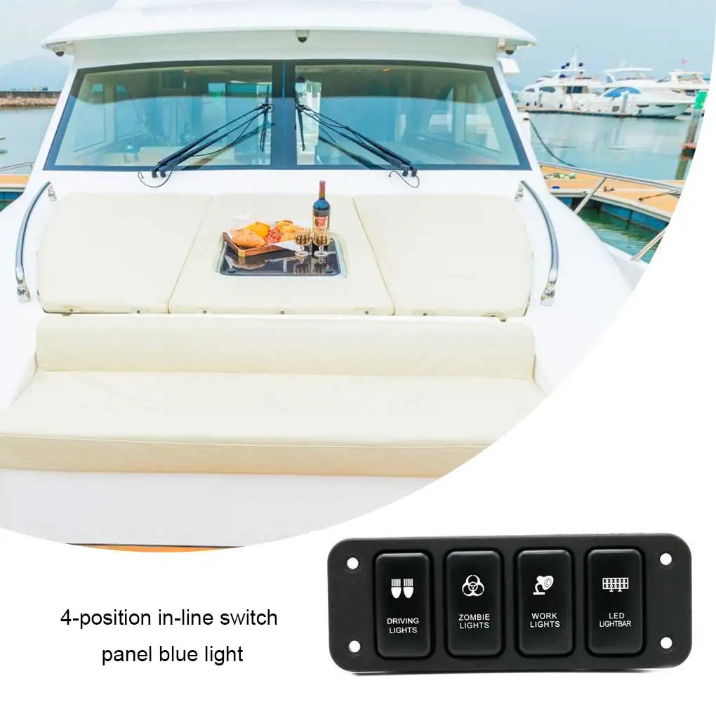 4-Gang Toggle Rocker Switch Button Buttons Regulator Switches Automobile
4-Gang Toggle Rocker Switch Button Buttons Regulator Switches Automobile