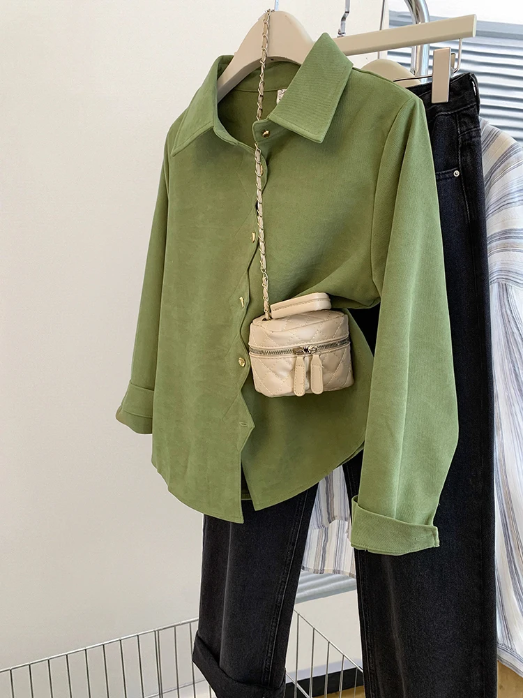 2025 Spring New Fashion Long Sleeve Button Up Shirt Women Korean Style Solid Color Oversize Shirts Loose Blouse Tops
2025 Spring New Fashion Long Sleeve Button Up Shirt Women Korean Style Solid Color Oversize Shirts Loose Blouse Tops