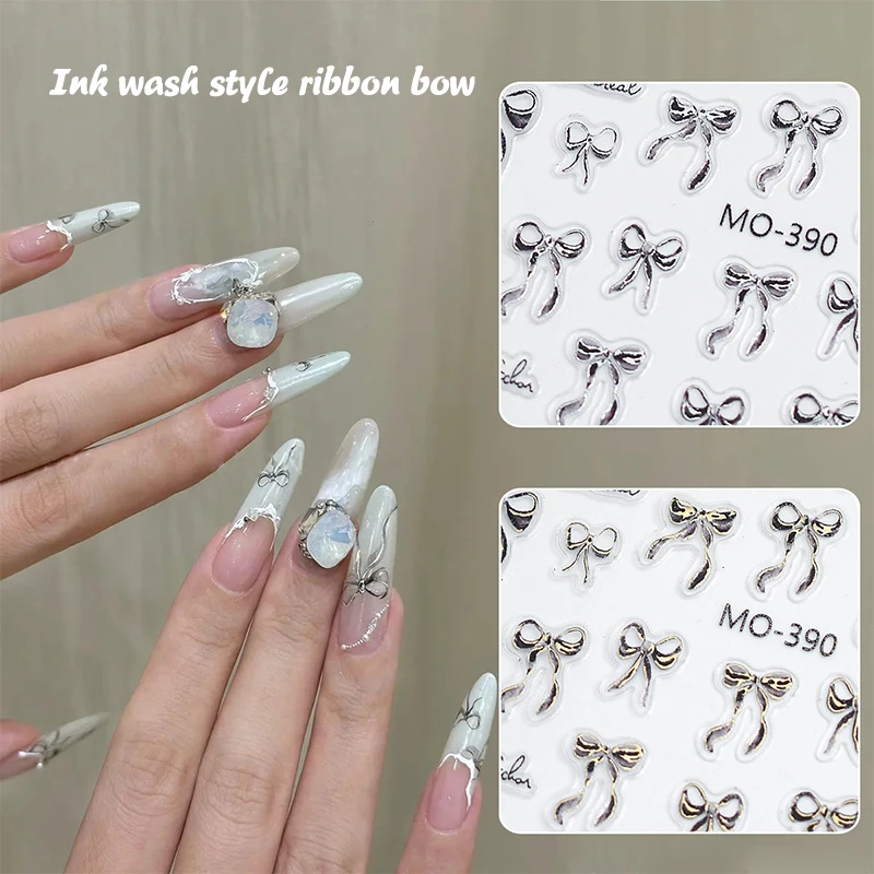 Ribbon Bow Shape Nail Sticker Stereoscopic Relief Nail Decal Decoration DIY Enhancement Adhesive Nail Art Salon
Ribbon Bow Shape Nail Sticker Stereoscopic Relief Nail Decal Decoration DIY Enhancement Adhesive Nail Art Salon