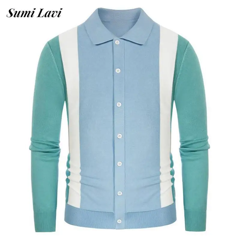 2024 Spring Fashion Slim Knitted Tops Men Casual Long Sleeve Button-up Lapel Knitwear Shirts For Mens Vintage Patchwork Cardigan
2024 Spring Fashion Slim Knitted Tops Men Casual Long Sleeve Button-up Lapel Knitwear Shirts For Mens Vintage Patchwork Cardigan