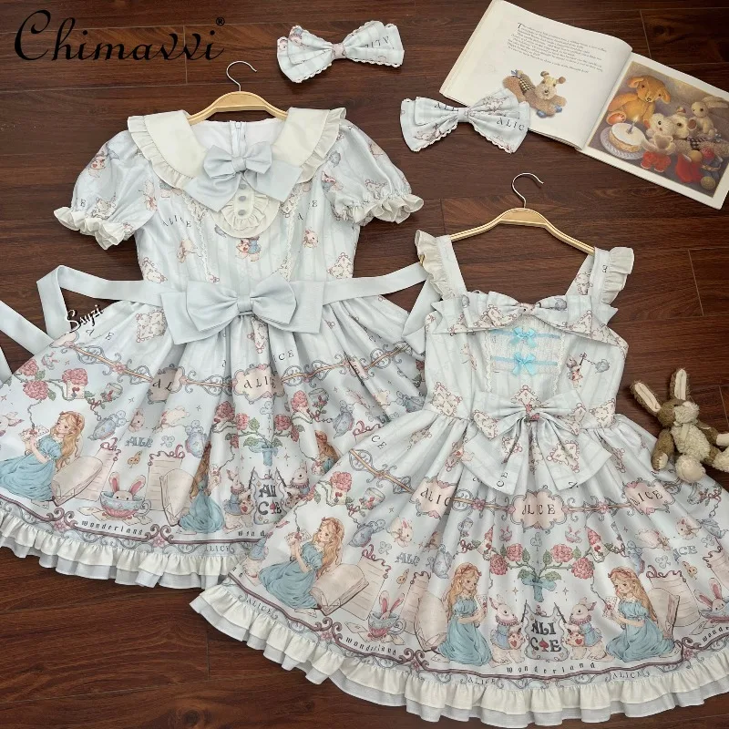 Original Doll Feel Daily Cute Cartoon Print OP Dress New 2025 Summer Princess Elegant Sweet Girl Bow Lolita Jsk Dress Women
Original Doll Feel Daily Cute Cartoon Print OP Dress New 2025 Summer Princess Elegant Sweet Girl Bow Lolita Jsk Dress Women
