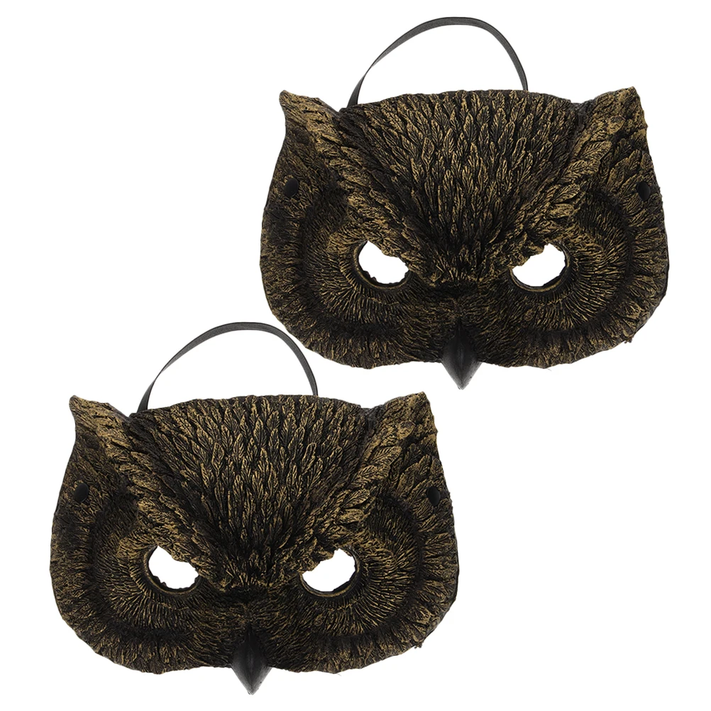 2 Pcs Owl Mask Half PU Foam Lightweight Comfortable Halloween Masquerade Animal Masks for Women Men Kids Costume Party
2 Pcs Owl Mask Half PU Foam Lightweight Comfortable Halloween Masquerade Animal Masks for Women Men Kids Costume Party