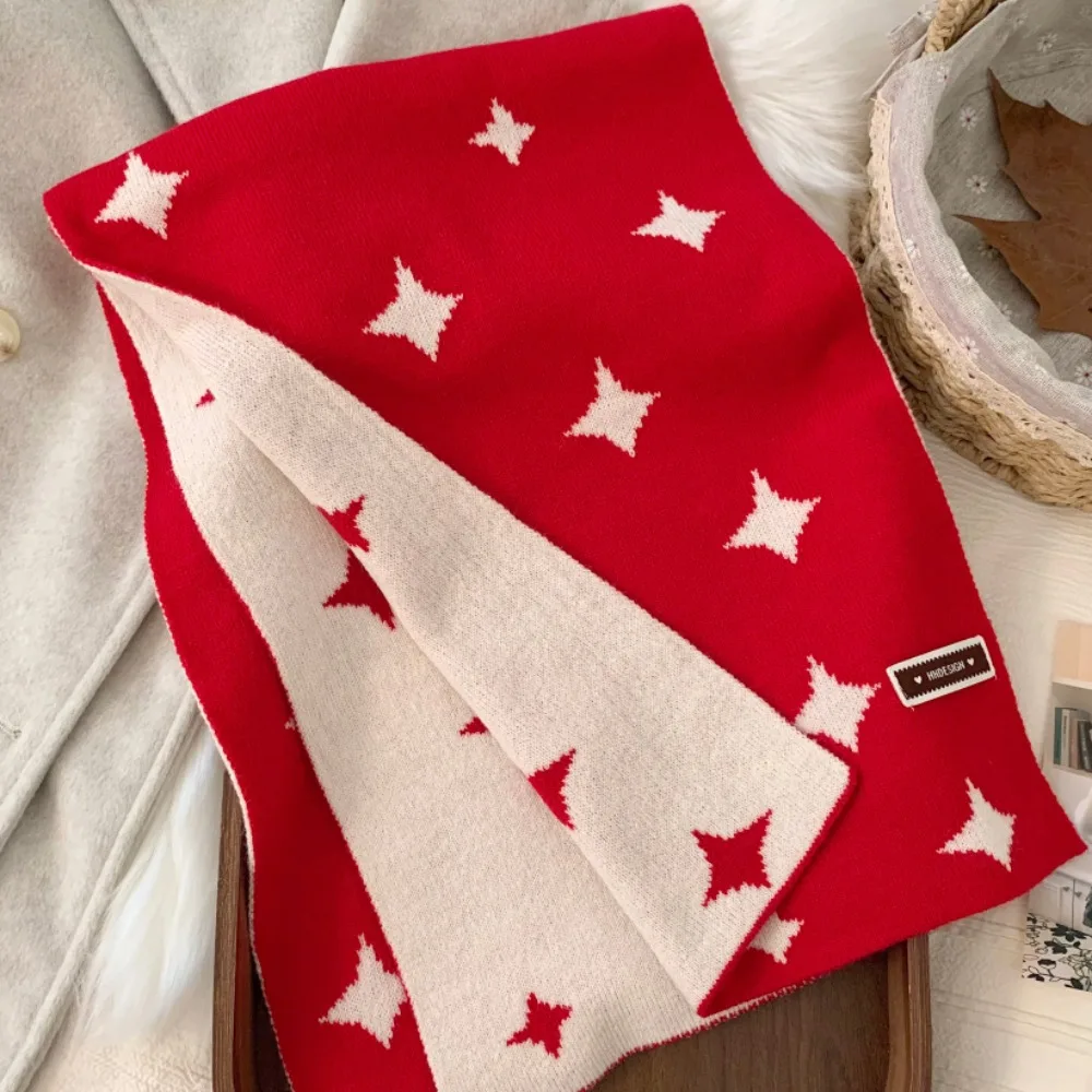 Милый корейский стиль, шейный платок со звездным узором, двухсторонний мягкий женский зимний шарф, теплая кашемировая вязаная шаль на каждый день
Милый корейский стиль, шейный платок со звездным узором, двухсторонний мягкий женский зимний шарф, теплая кашемировая вязаная шаль на каждый день