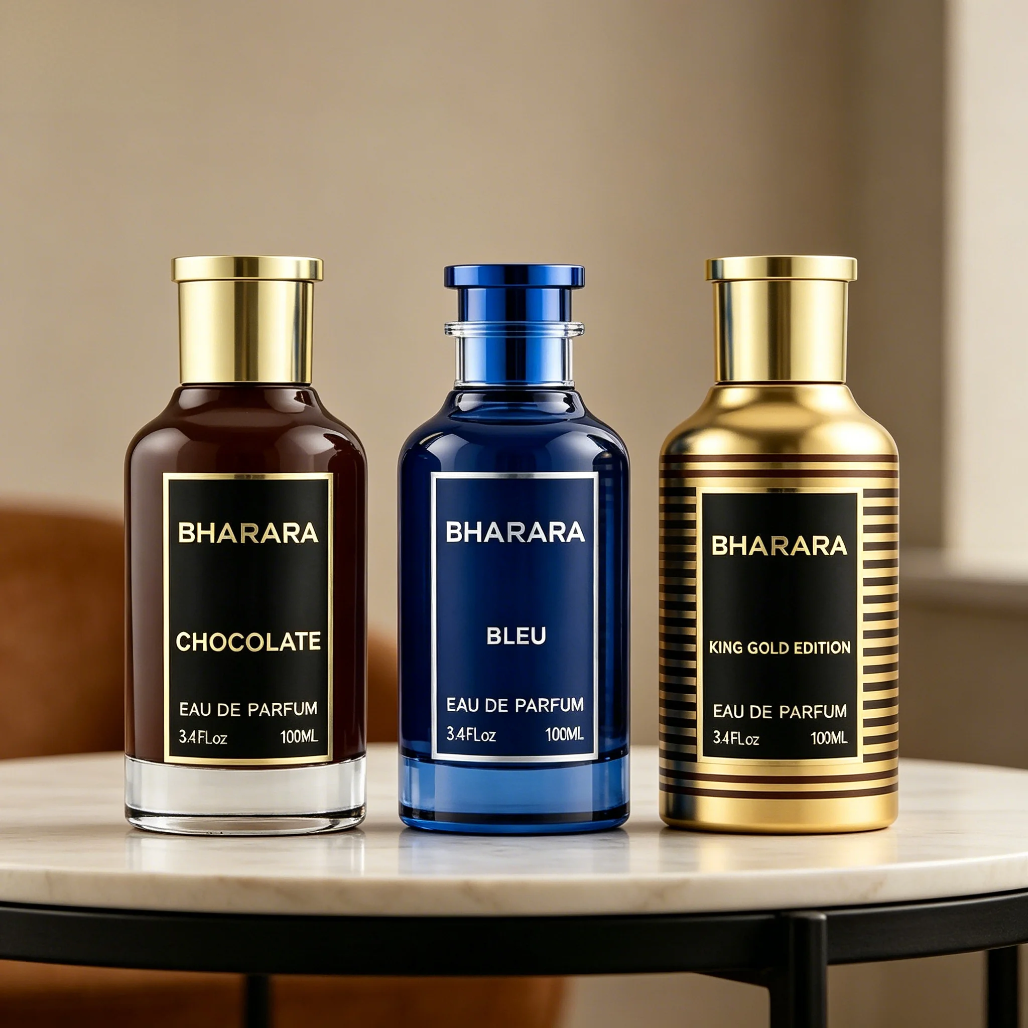Bharara Unisex Eau De Parfum 3.4 Fl Oz 100ml - 5 Scents Long Lasting Fragrance Suitable for Various Occasions
Bharara Unisex Eau De Parfum 3.4 Fl Oz 100ml - 5 Scents Long Lasting Fragrance Suitable for Various Occasions