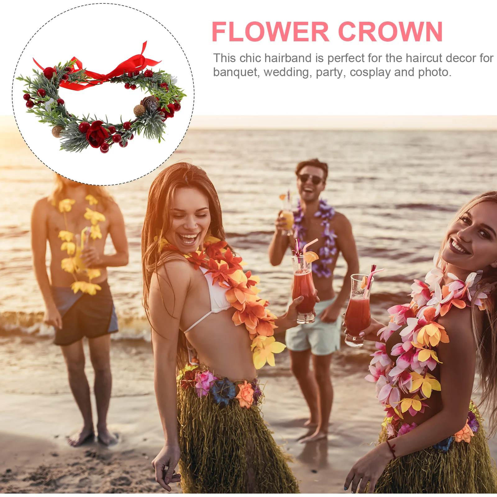 Green Plant Wreath Hairband Flower Crown Girls Circlet Headpiece Fairy Accessories Lightweight Comfortable Wedding Party
Green Plant Wreath Hairband Flower Crown Girls Circlet Headpiece Fairy Accessories Lightweight Comfortable Wedding Party
