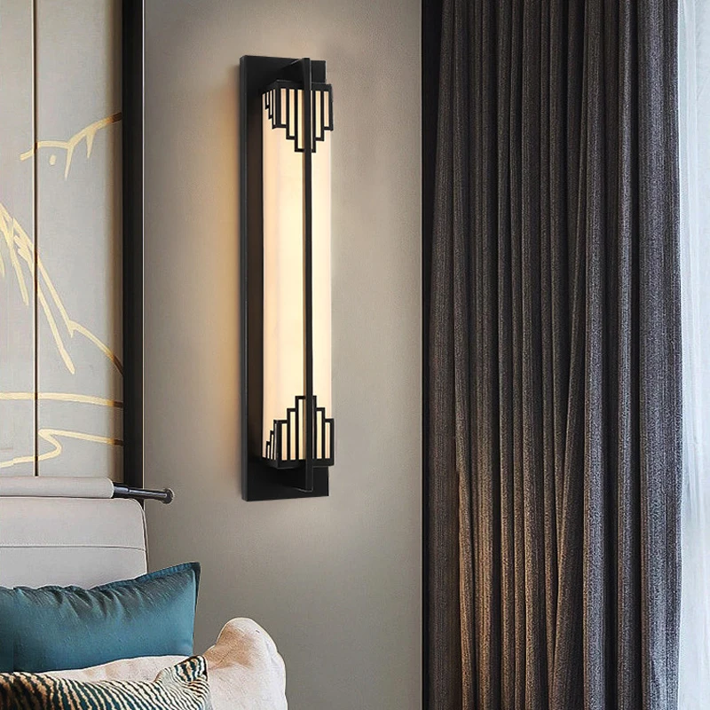 New Chinese Wall Lamp for TV Background Living Room Bedroom Bedside Staircase Corridor Hotel Modern Minimalist Lighting Decor
New Chinese Wall Lamp for TV Background Living Room Bedroom Bedside Staircase Corridor Hotel Modern Minimalist Lighting Decor