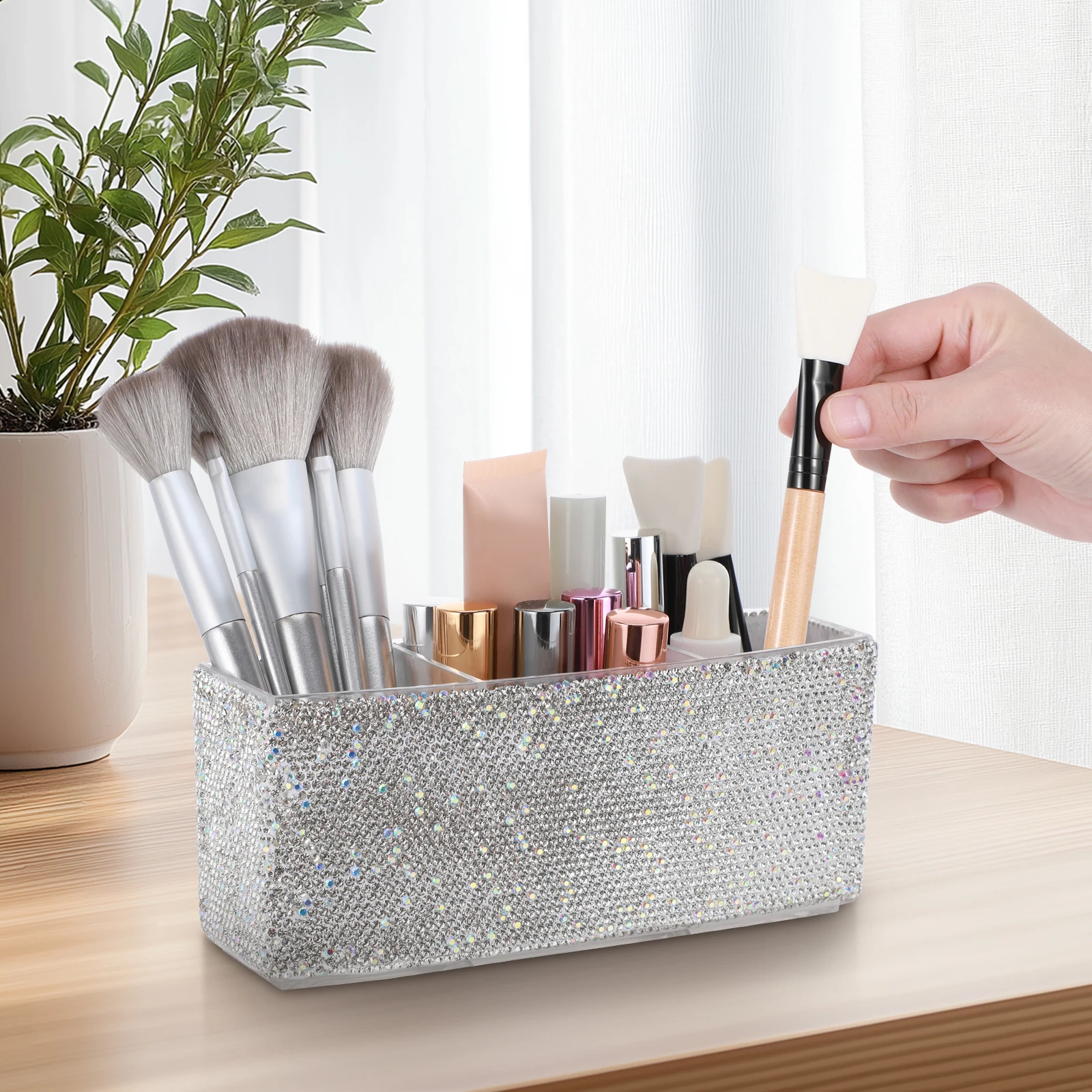Pencil Holder Desk Cup Brush Storage Case Accessories Bling Makeup Organizer for Vanity Acrylic Small Boxes Miss
Pencil Holder Desk Cup Brush Storage Case Accessories Bling Makeup Organizer for Vanity Acrylic Small Boxes Miss
