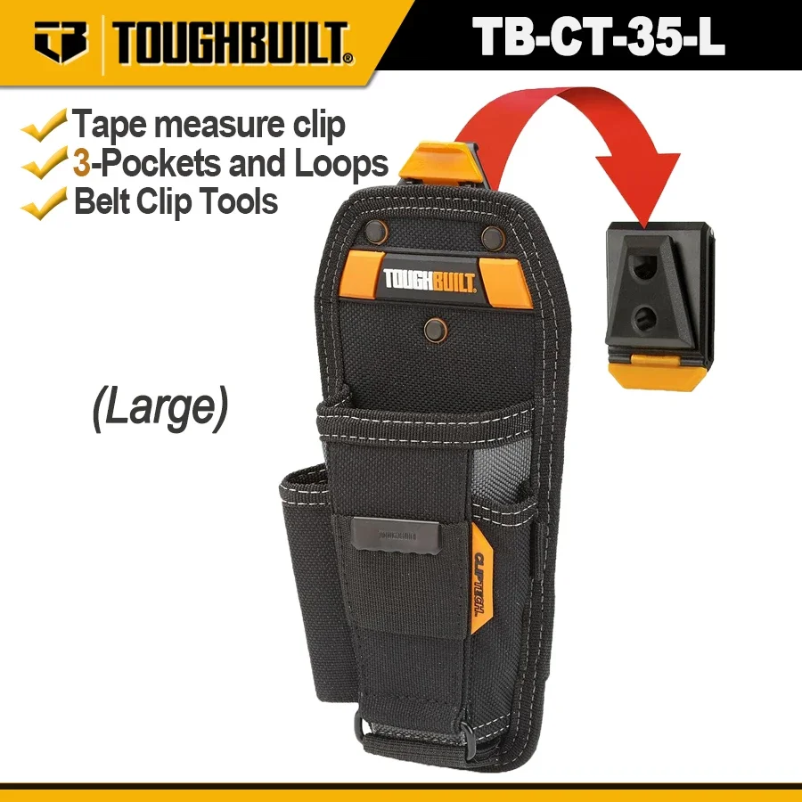 TOUGHBUILT TB-CT-35-L Pliers Tool Pouch with Belt Clip Pliers Pouch Hammer Holster (Large)Pockets and Loops Multi-Tool Organizer
TOUGHBUILT TB-CT-35-L Pliers Tool Pouch with Belt Clip Pliers Pouch Hammer Holster (Large)Pockets and Loops Multi-Tool Organizer