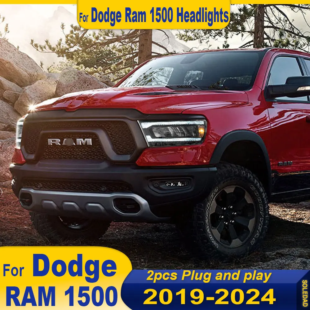 Car Headlights Assembly For Dodge RAM 1500 2019 2020-2024 Headlamps Full LED DRL Front Headlights With Sequential Turn Signal
Car Headlights Assembly For Dodge RAM 1500 2019 2020-2024 Headlamps Full LED DRL Front Headlights With Sequential Turn Signal
