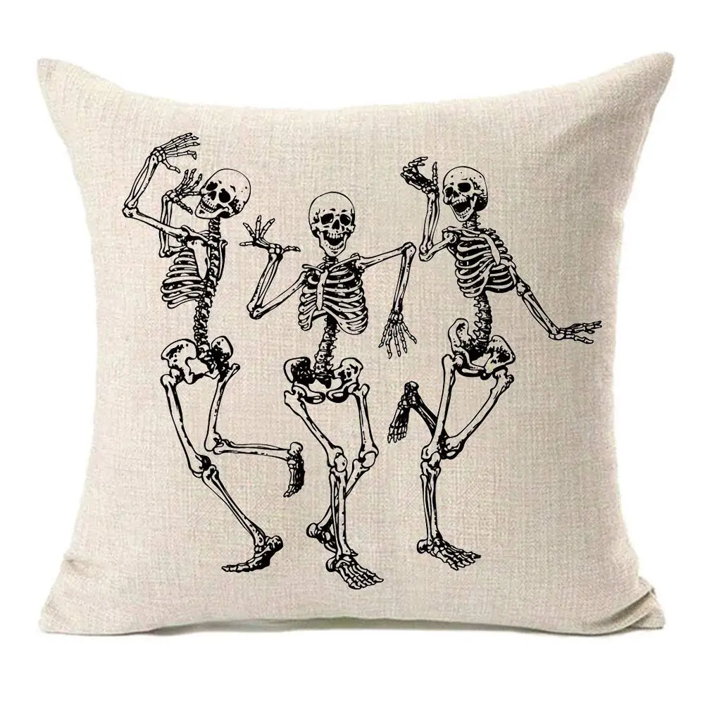 Set of 2 Halloween Decorations Skull Pillow Covers, Home Decor Cotton Linen Sofa Throw Pillow Case Cushion Cover 18" x 18" 
Set of 2 Halloween Decorations Skull Pillow Covers, Home Decor Cotton Linen Sofa Throw Pillow Case Cushion Cover 18" x 18"