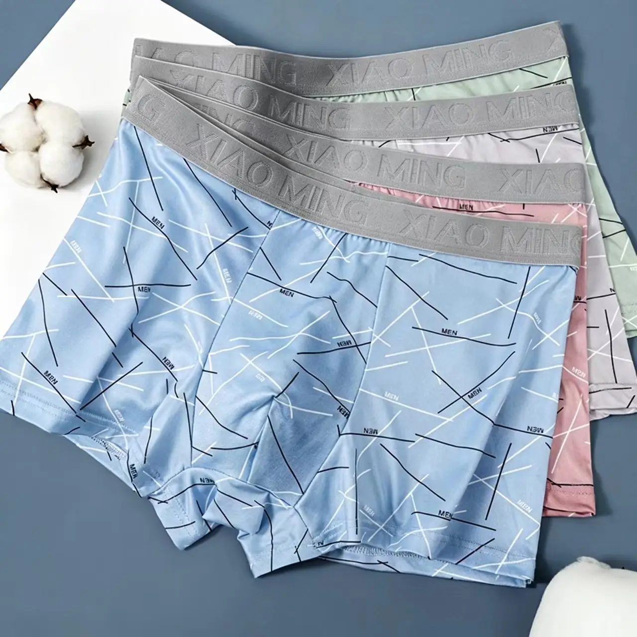 Underwear Man mid-waist boxer shorts letter print confortable underwear men's boxer briefs cheap clothing
Underwear Man mid-waist boxer shorts letter print confortable underwear men's boxer briefs cheap clothing