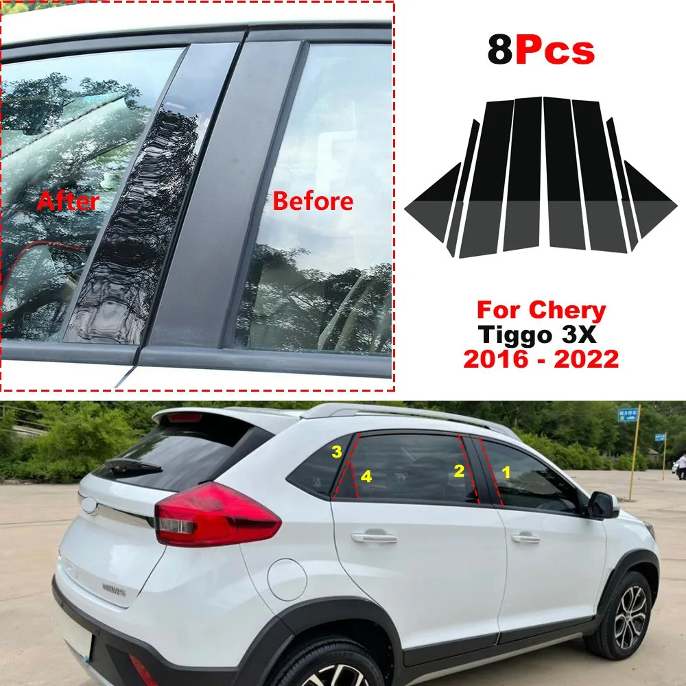 8Pcs Car Window Trim Cover BC Column Sticker Fit For Chery Tiggo 3X 2016 - 2022 Polished Pillar Posts Accessories
8Pcs Car Window Trim Cover BC Column Sticker Fit For Chery Tiggo 3X 2016 - 2022 Polished Pillar Posts Accessories