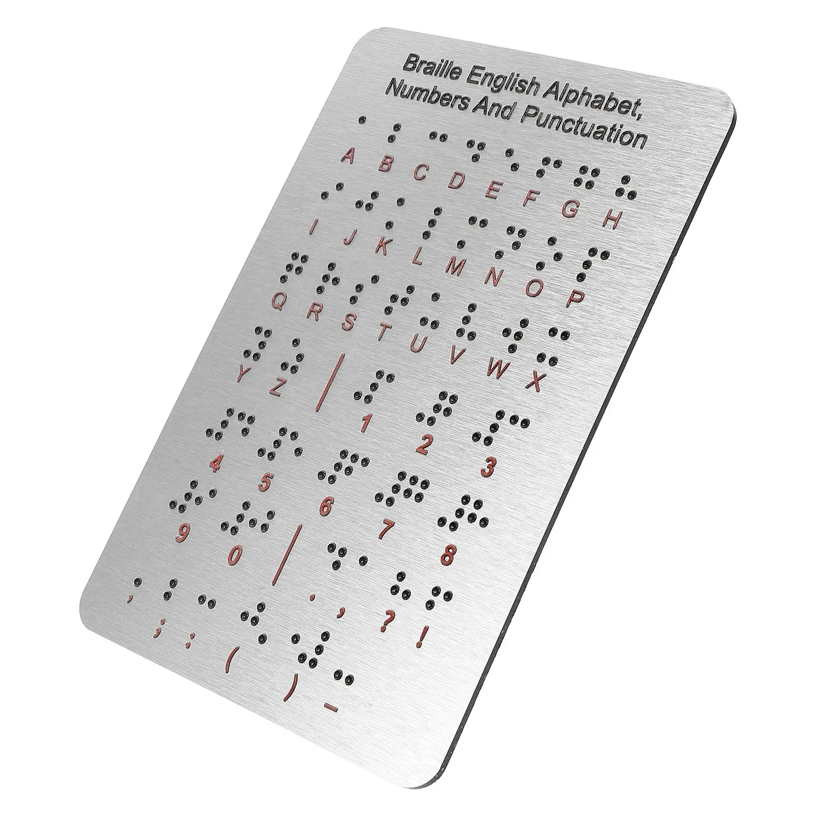 School Supplies Braille Motherboard Child Alphabet Stainless Steel Bump Dots for Visually Impaired
School Supplies Braille Motherboard Child Alphabet Stainless Steel Bump Dots for Visually Impaired