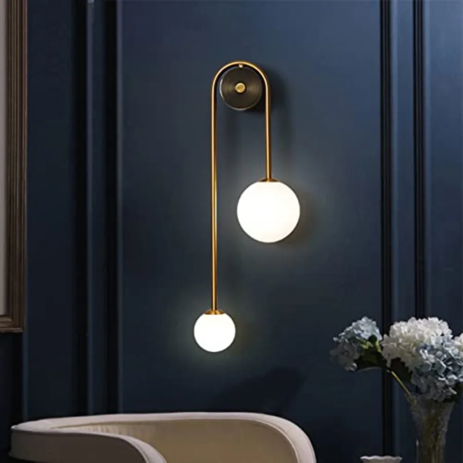 Modern Gold Wall Sconce Mid Century Gold Wall Lamp U-Shape Linear Wall Light with Milk Glass Shade Wall Lamp for Bedside Dining
Modern Gold Wall Sconce Mid Century Gold Wall Lamp U-Shape Linear Wall Light with Milk Glass Shade Wall Lamp for Bedside Dining