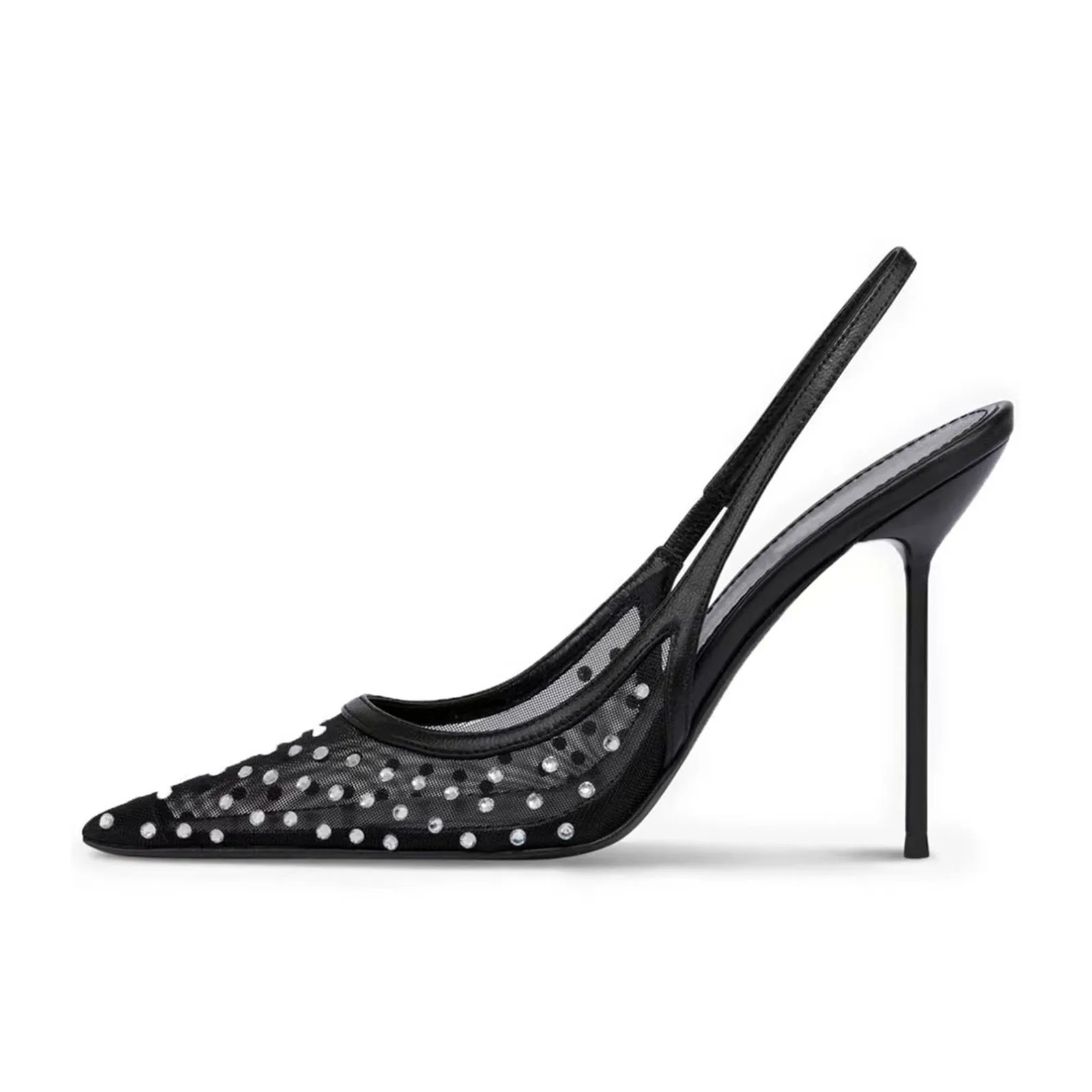 Arden Furtado Summer Mesh Crystal Banquet Shoes Pointed-toe Super high heel Back Strap sling back shoes Extra-large size Sandals 
Arden Furtado Summer Mesh Crystal Banquet Shoes Pointed-toe Super high heel Back Strap sling back shoes Extra-large size Sandals