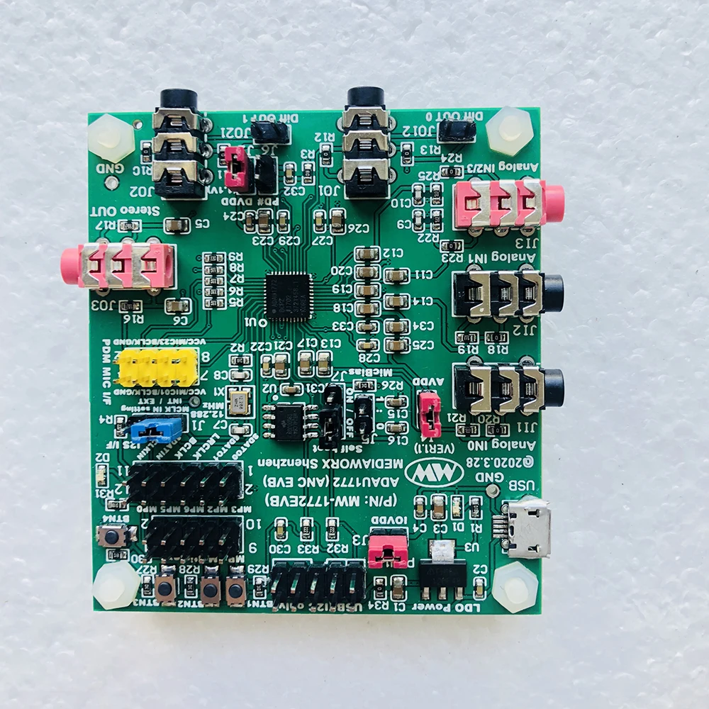 Nvarcher Adau1772 Development Board Anc For Active Noise Cancelling ( Headphones Mic Test Pdm To I2s
Nvarcher Adau1772 Development Board Anc For Active Noise Cancelling ( Headphones Mic Test Pdm To I2s