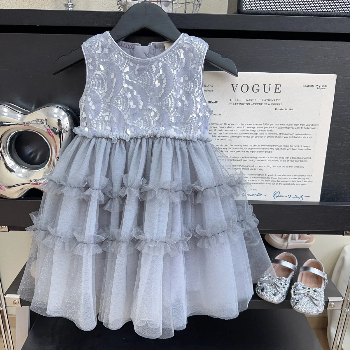 Girls' Korean Style Dress Sleeveless, Summer New Item, Baby Girl Pretty Western Style Gauze Princess Dress
Girls' Korean Style Dress Sleeveless, Summer New Item, Baby Girl Pretty Western Style Gauze Princess Dress